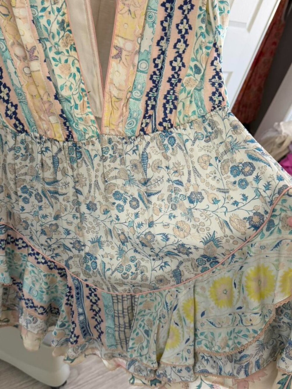 Hemant & Nandita Milly Sakura LS Deep Mini Dress โ NWT โ Size Medium - Picture 3 of 8